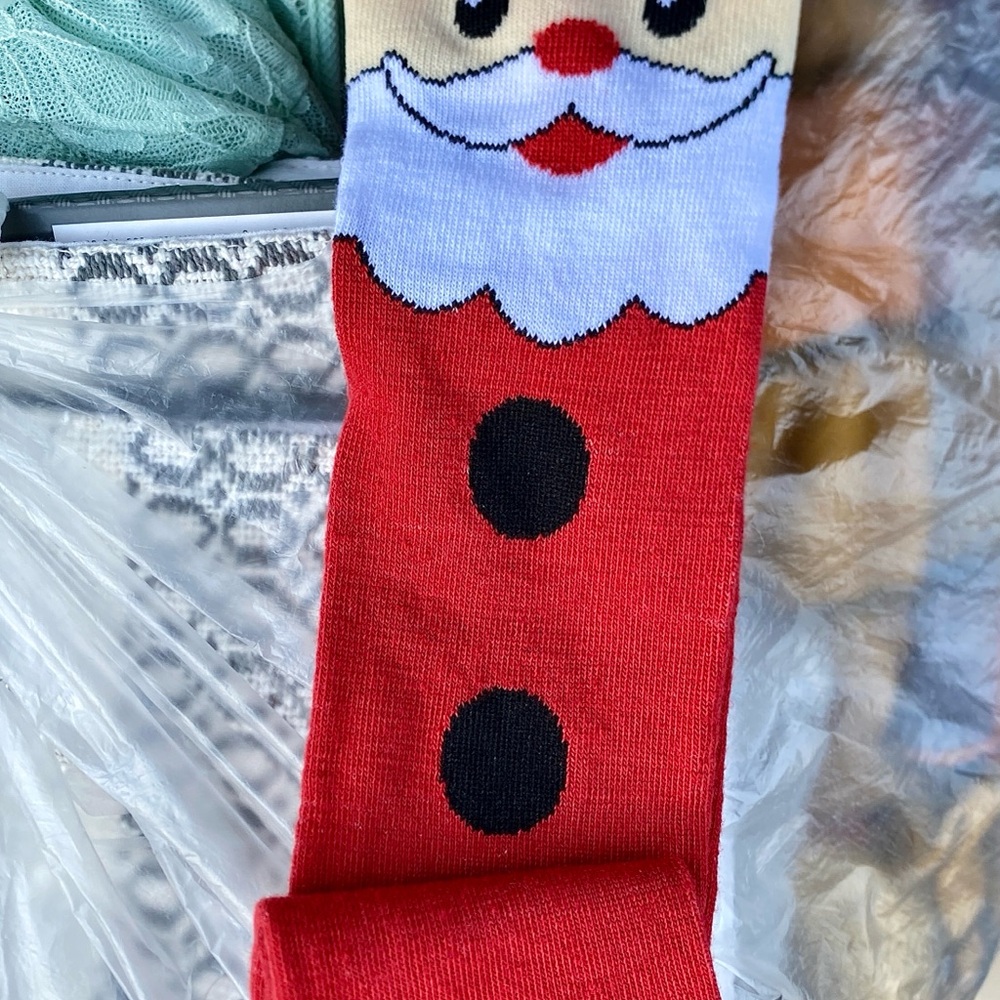 Festive Santa Socks